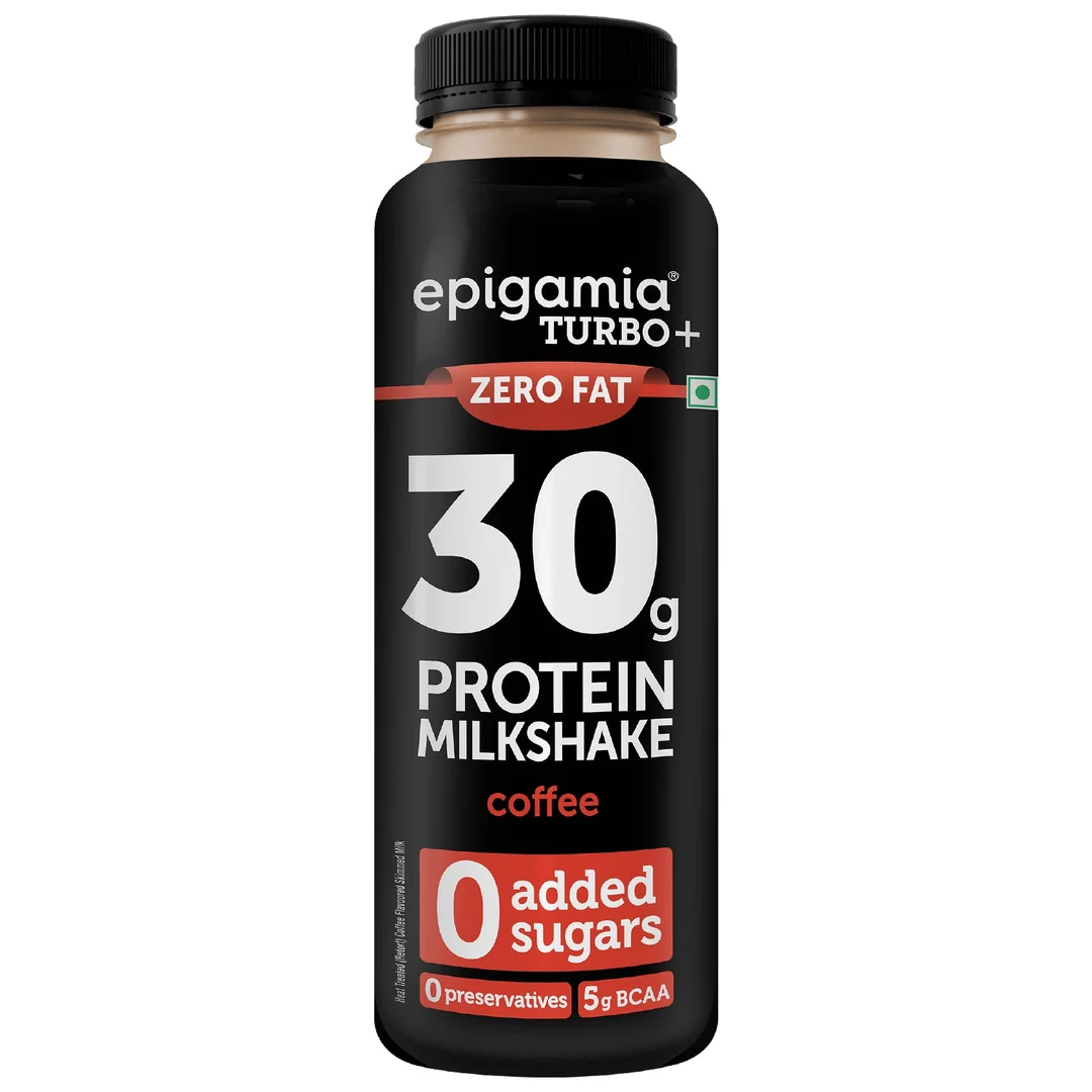 Epigamia Turbo 30g Protein Milkshake — Coffee